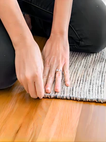 8/12入組防滑地毯,門口地氈/走廊地氈/裝飾地氈/客廳地氈/臥室地氈/露臺地毯/浴室地氈/廚房地氈/辦公室地毯/兒童房地氈/跑步機/門墊/寵物墊 - 黑色 - 查看 4