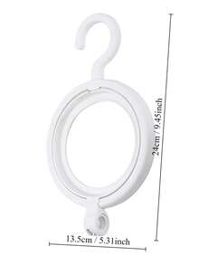 1/2/3個組合衣帽鉤 家用衣櫃帽收納架多功能門背簡約衣帽鉤 - 白色 - 查看 2