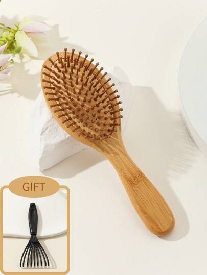 Bamboo Oval Massage Cushion Comb, Cushion Hair Brush, Thick - Bamboo Detangling Hairbrush For Massaging Scalp, For Women Hair Brush/ Hair Comb(Small Size), Hair Brush, Comb, Hair Tools, Hair Products And Accessories For Barber Salon Beauty Travel Essentials, Back To School, Travel Holiday Essentials, Hair Accessories For Women, Brushes, Hair Brush, Edge Brush Hair Brush, Detangling Brush, Hair Products, Hair Tools, Hair Stuff, Hair Care, Curly Hair Brush, Barber, Hairdressing Equipment, Travel Essentials, Hairstyle, Hairdressing,Hair Brush,Slick Back Brush,Styling Brush,Curly Hair Brush,Edge Brush,Hair Comb,Brush Hair,Hair Brush Set,Comb Hair,Comb For Curls,Detangling Brush,Hair Brush For Women,Hair,Travel,Hair Products,Hair Tools,Hair Stuff,Barber,Barber Accessories,Barbershop,Hairdressing Equipment
