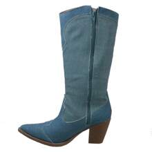 Women Knee-High Boots - Quần jean - Xem 3