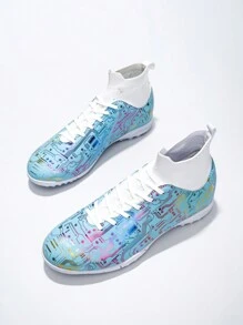 男士足球鞋,草鞋釘,高筒足球鞋,透氣運動足球靴,戶外室內運動步行鞋,足球靴,男女通用款