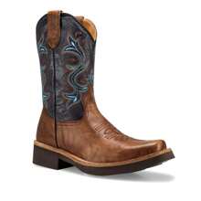 IMPULS Botas Vaquera Caballero California Hombre Rodeo Fiesta Exterior - Marrón - Ver 1