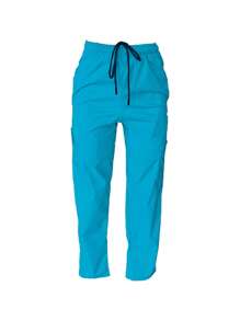 SOULMATE Pantalón Quirúrgico Dama - Agua verde azul - Ver 3