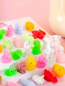 5-20入組mochi Squishies卡哇伊動物擠壓玩具,消除壓力擠壓玩具,生日聚會禮物 - 隨機款式 - 查看 3