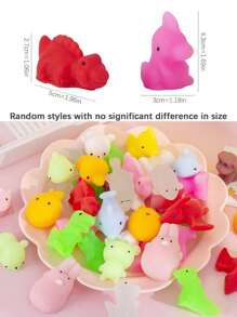 5-20入組mochi Squishies卡哇伊動物擠壓玩具,消除壓力擠壓玩具,生日聚會禮物 - 隨機款式 - 查看 2