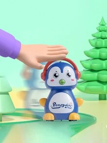 1入隨機顏色企鵝壓壓玩具,4入組可愛卡通風格企鵝壓壓玩具,適用於萬聖節、聖誕節、感恩節、生日派對等 - 藍色 - 查看 3