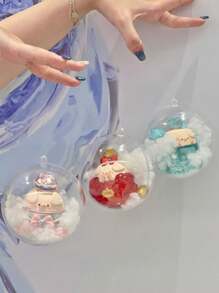 1入清洗亞克力挖空球形裝飾品,創意飾品和禮盒製作(可diy塗裝顏色) - 彩色 - 查看 2