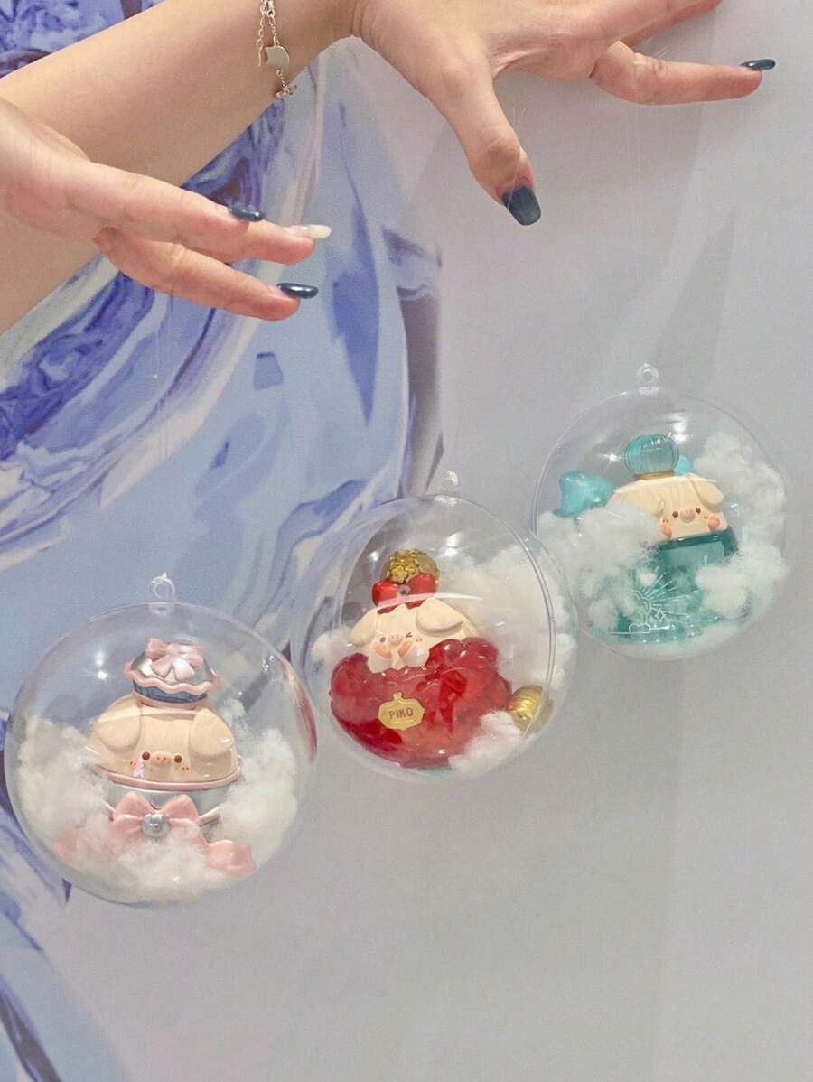 1入清洗亞克力挖空球形裝飾品,創意飾品和禮盒製作(可diy塗裝顏色)