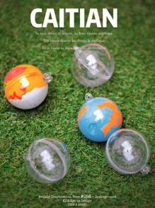 1入清洗亞克力挖空球形裝飾品,創意飾品和禮盒製作(可diy塗裝顏色) - 彩色 - 查看 6