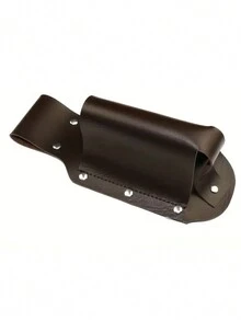 Classic PU Leather Bottle Holster Bottle Holders Belt Waist Bag,Perfect For Travel Outdoor And Backyard,Portable Beverage Can Rack Storage Bag For Outdoor Hiking &Camping - Brown - View 5