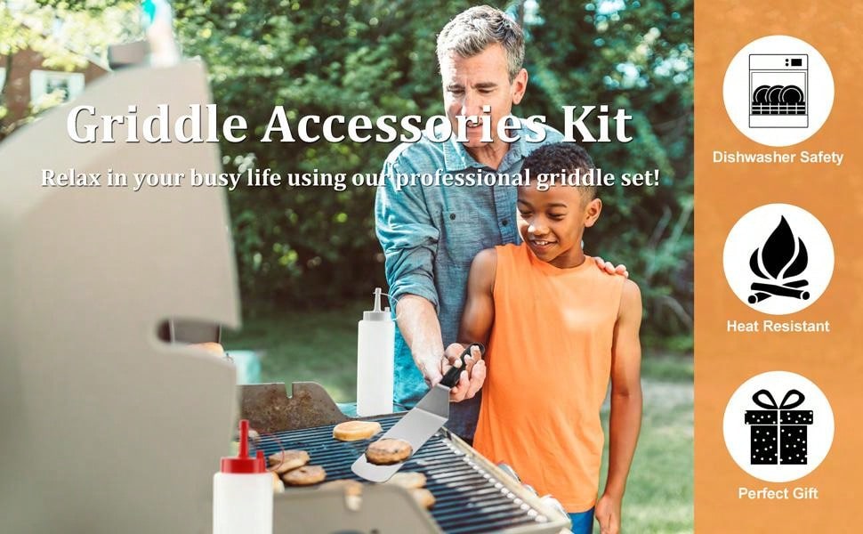 Romanticist 14Pcs Griddle Accessories Kit Flat Top Griddle Tools