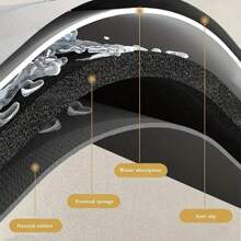 1pc Bohemian Pattern Dish Drying Mat, Diatomite Absorbent Pad For Kitchen, Sink, Bathroom, Countertop, Basin, Quick Drying, Cuttable, Drainage Pad, Water Absorbent