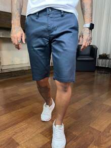 Men Shorts - Navy Blue - View 2
