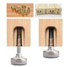 260pcs Metric Threaded Insert Nut Assortment Kit, Zinc Alloy Wood Insert Bolt Fastener Hex Socket Drive Nut, For Wood Furniture