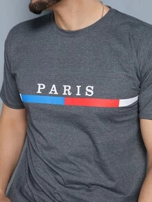Men T-Shirts - 深灰色 - 查看 7