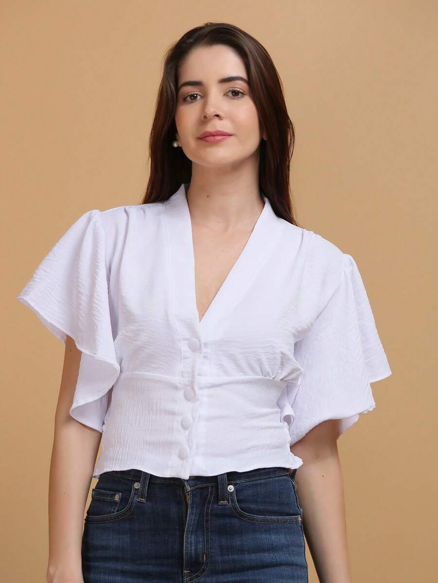 Women Tops - White - View 1