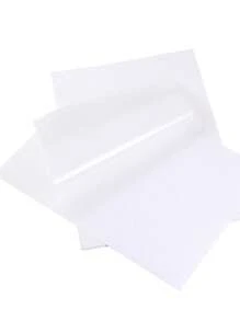 Vinil Imprimible Adhesivo Inkjet Transparente Carta. 20 Hojas - Blanco - Ver 3