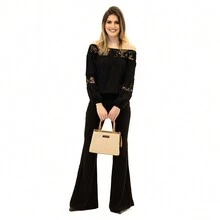 Women Tote Bags - 乾枯玫瑰色 - 查看 3