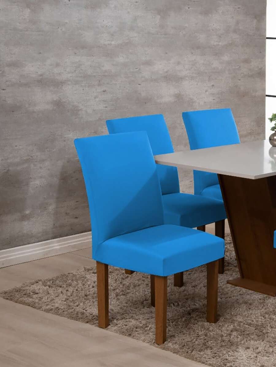 Dennis Confecções Chair Covers - Turquoise - View 1