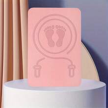 1片跳繩墊,防滑tpe跳繩墊,吸震瑜珈墊,運動健身墊,室內隔音防震防滑墊(40x60x0.6cm) - 粉色 - 查看 4