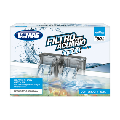 Lomas Aquajet Slim Filtro Externo para Peceras y/o Acuarios Capacidad 80 Litros