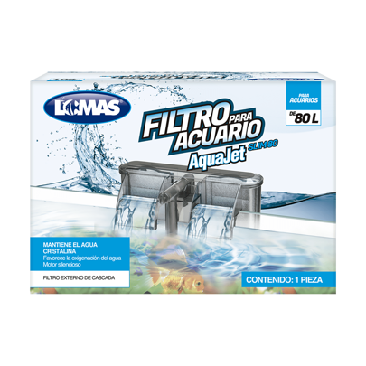 Lomas Aquajet Slim Filtro Externo para Peceras y/o Acuarios Capacidad 80 Litros
