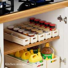 1個可擴展的廚房櫥櫃抽屜收納盒,角落收納盒,用於零食,雜貨 - 白色 - 查看 7