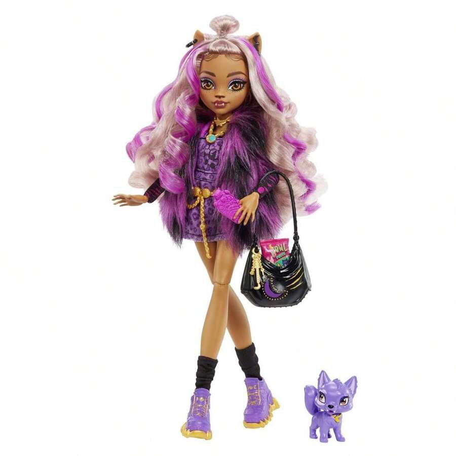 Muñeca Monster High Clawdeen Wolf. Articulada, inlcluye mascota y accesorios de moda.32cm (Mattel HHK52) ✅ Entrega 24/48h a España (península) - Ver 1
