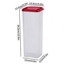 1pc Bread Box For Storage And Preservation Of Loaves, Toast, Sandwiches, Bread Dispenser, Fresh Bread Keeper Container - Red - View 5