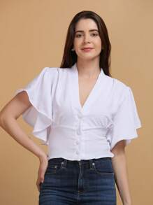 Women Tops - White - View 3