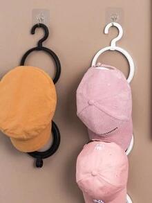 1/2/3個組合衣帽鉤 家用衣櫃帽收納架多功能門背簡約衣帽鉤 - 白色 - 查看 6