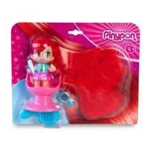 Pinypon Súper Melena Pelo Rosa, Mini Figura con el Pelo Largo, Muñeca para Hacer Peinados, con 1 Silla de Peluquería y 3 Accesorios para Jugar y Peinar, Desde 4 Años, Famosa (PNY32100) - Multicolor - Ver 7