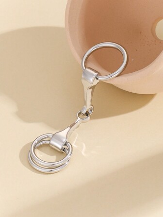 1pc Women's Minimalist Style Belt Buckle, Gold/Silver Tone Alloy Scarf Buckle For Party/ Banquet/Everyday Wear Accessories Women Brooch