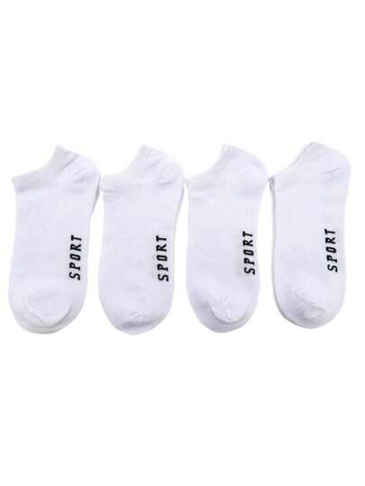 Kit 12 Pares de Meias Soquete Cano Curto Branco
