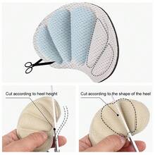 3對抗磨損和防滑的鞋跟墊和厚半碼鞋墊 - 黑色 - 查看 6