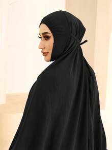 1組女士ceyp Prayer帽,日常透氣穿戴 - 黑色 - 查看 3