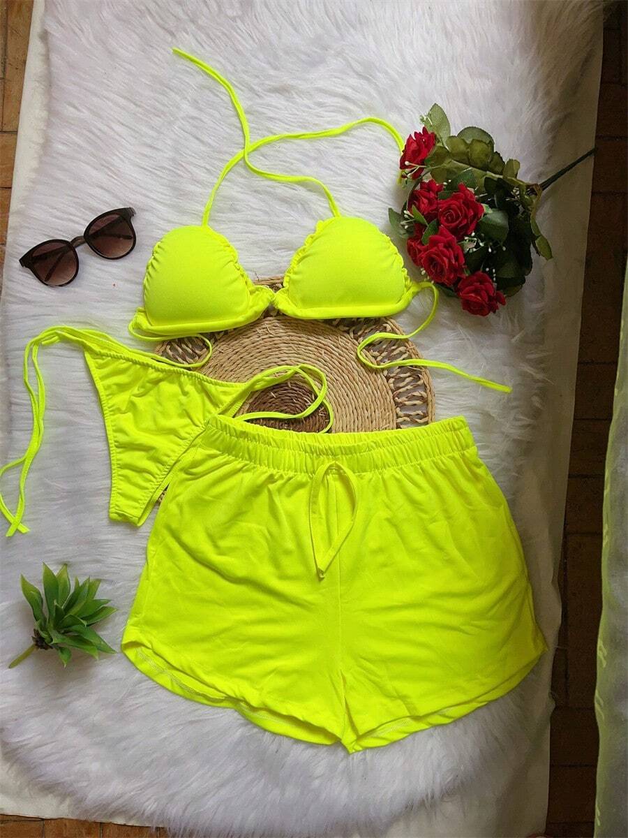 Women Bikini Sets - Màu xanh chanh - Xem 1