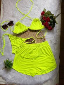 Women Bikini Sets - Màu xanh chanh - Xem 2