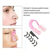6 Pares Corrector Respingador Nariz,nasal Corrector/Clip de nariz de belleza moldeador de nariz de silicona