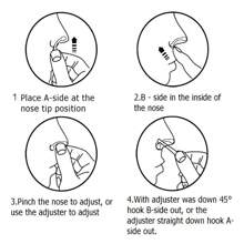 6 Pares Corrector Respingador Nariz,nasal Corrector/Clip de nariz de belleza moldeador de nariz de silicona