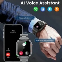 LIGE Reloj Inteligente Lige Con Llamadas, Música, Detección De Frecuencia Cardíaca, Detección De Presión Arterial, Detección De Oxígeno En Sangre, Detección De Frecuencia Cardíaca Todo El Día, Pantalla De Tiempo, Cuenta De Pasos, Calorías, Distancia, Tiempo De Sueño, Pantalla De Encendido Y Apagado, Cronómetro, Modo Deportivo Múltiple