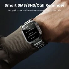 LIGE Reloj Inteligente Lige Con Llamadas, Música, Detección De Frecuencia Cardíaca, Detección De Presión Arterial, Detección De Oxígeno En Sangre, Detección De Frecuencia Cardíaca Todo El Día, Pantalla De Tiempo, Cuenta De Pasos, Calorías, Distancia, Tiempo De Sueño, Pantalla De Encendido Y Apagado, Cronómetro, Modo Deportivo Múltiple