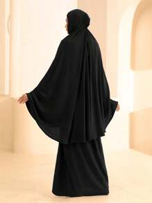 1組女士ceyp Prayer帽,日常透氣穿戴 - 黑色 - 查看 1