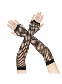 2 NỮ Lưới Găng tay Ống tay áo & Máy làm ấm chân Chân Che phủ Dệt kim Dài Mùa thu Mùa Đông Buổi tiệc Chất rắn Ấm áp Khởi động - màu xanh lá - Xem 3