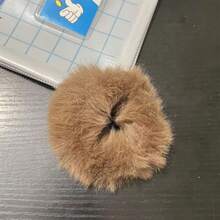 6入組毛絨毛球髮圈,柔軟的髮圈,兔毛皮毛絨鬆軟的彈性髮圈,適用於女士髮飾 - 彩色 - 查看 7