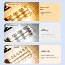 1入組16w Led玉米燈泡,適用於室內風扇吊燈,省電led燈泡,白光,暖光,中性光可選,相容e14/e27底座 - 三色調光 - 查看 3