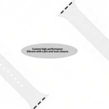 运动硅胶表带兼容 表带 40 毫米 38 毫米 41 毫米 44 毫米 45 毫米 46 毫米 42 毫米 49 毫米 M/L 女款男款，白色柔软腕带防水替换运动表带兼容 Series Ultra SE 11 10 9 8 7 6 5 4 3 2 1，作为返校学生的礼物 - 白色 - 查看 4