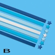 540pcs Children's Origami Material With Colorful Starry Paper Strips, Rhinestone Stickers And Twinkle Star Elements, Suitable For Handcrafts And Occasions Like Thanksgiving, Qixi Festival, Teacher's Day - Multicolor - View 6