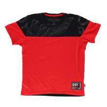 BOY LONDON Playera Manga Corta Roja con Estampado de Águila Negro - Negro - Ver 4