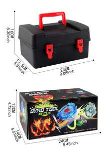 Bey Burst Booster Top Set, Battle Game With Launcher Grip Storage Box Gyro Toy Christmas Gift - Multicolor - View 6